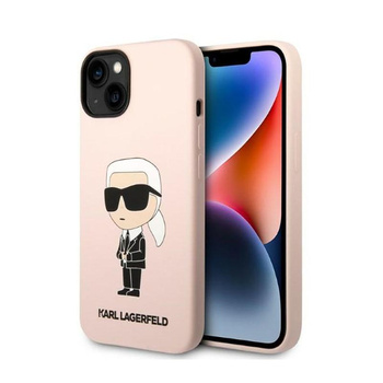 Karl Lagerfeld Silicone NFT Ikonik MagSafe - Etui iPhone 14 Plus (różowy)