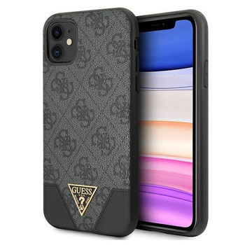 Guess 4G Triangle Collection - pouzdro pro iPhone 11 (šedé)