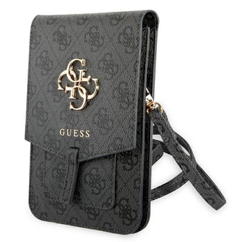 Guess 4G Big Metal Logo Phone Bag - taška s přihrádkou na smartphone (černá)