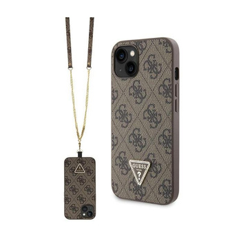 Guess Crossbody 4G Metal Logo - iPhone 14 Case (brown)