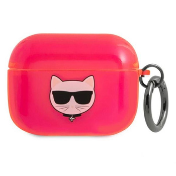 Karl Lagerfeld Choupette Head - Airpods Pro Case (fluo pink)