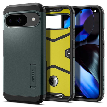 Spigen Tough Armor - Gehäuse für Google Pixel 9 / 9 Pro (Abyss Grün)