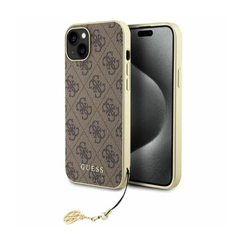 Guess 4G Charms Kollektion - iPhone 15 Plus Tasche (braun)