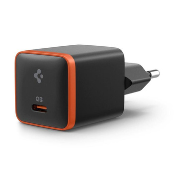 Spigen ArcStation Essential EE301EU - Chargeur secteur USB-C PD + QC3.0 30W (Noir)