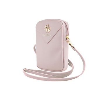 Guess Zip Triangle 4G - Phone Bag (pink)