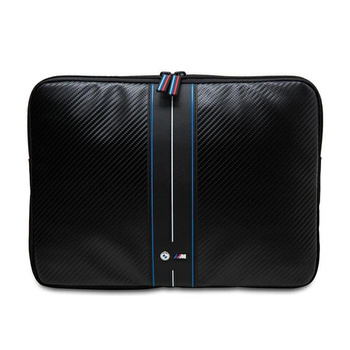 BMW Carbon Blue Stripes Sleeve - Housse pour ordinateur portable 13" / 14" (noir)