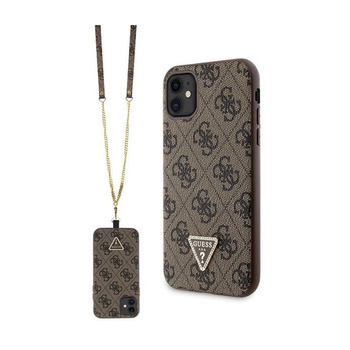 Guess Crossbody 4G Metal Logo - iPhone 11 Case (brown)