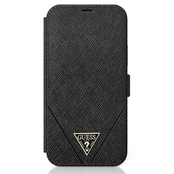 Pouzdro Guess Booktype Saffiano V - iPhone 12 Pro Max (černé)