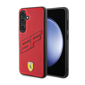 Ferrari Big SF Perforované pouzdro - Samsung Galaxy S24 (červené)