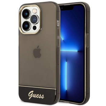 Guess Translucide - Coque iPhone 14 Pro Max (noir)