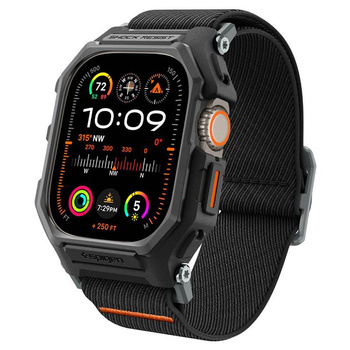 Spigen Lite Fit "Pro" - Pouzdro s řemínkem pro Apple Watch Ultra 1/2 49 mm (Matně černé)