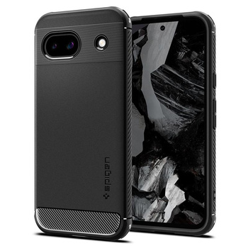 Spigen Rugged Armor - Gehäuse für Google Pixel 8A (Schwarz)