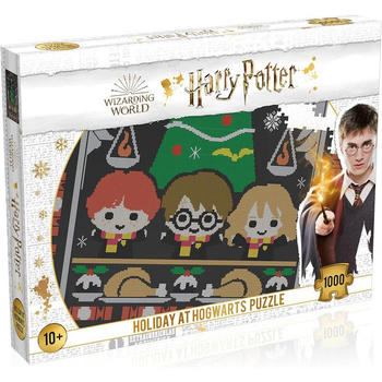 Harry Potter - Puzzles 1000 éléments dans une boîte décorative (Vacances à Poudlard)