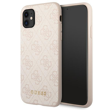 Guess 4G Metal Gold Logo - Coque pour iPhone 11 (rose)