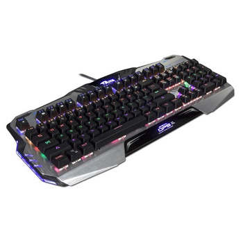 E-BLUE Mazer Mechanical 729 Keyboard, Gaming, schwarz, verkabelt (USB), US, mechanisch, hintergrundbeleuchtet, blaue Schalter