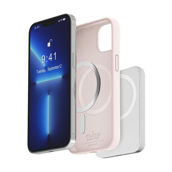 PURO ICON MAG - Etui iPhone 14 / 13 MagSafe (Dusty Pink)