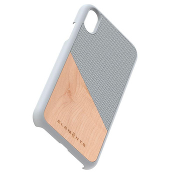 Nordic Elements Original Hel - Drewniane etui iPhone XR (Light Grey)