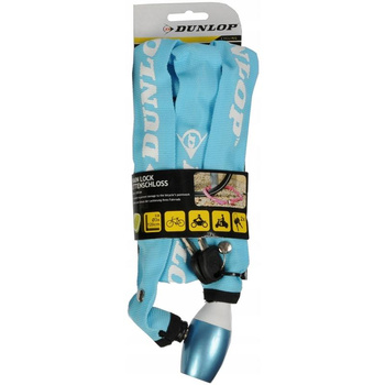 Dunlop - Fahrradschloss Kette 120cm (Blau)