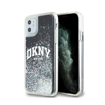 DKNY Liquid Glitter Big Logo - pouzdro pro iPhone 11 (černé)