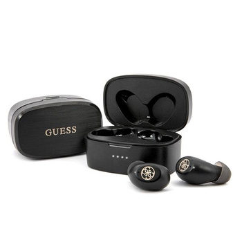 Guess Wireless Earphones 5.0 4H - TWS headphones + docking station (black)