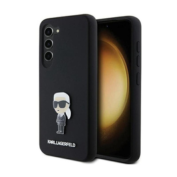 Karl Lagerfeld Silicone Ikonik Metal Pin - Samsung Galaxy S24+ Case (black)