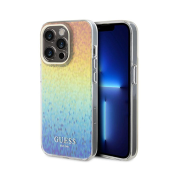 Guess IML Faceted Mirror Disco Iridescent - iPhone 15 Pro Tasche (Iridescent)