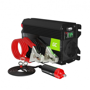 Green Cell - Wechselrichter PRO 24V auf 230V 300W/600W Modifizierter Sinusspannungswandler