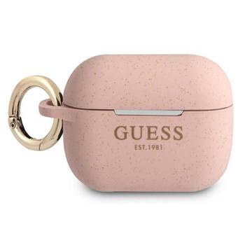 Guess Silikon Glitter Case Est - Airpods Pro Case (rosa)