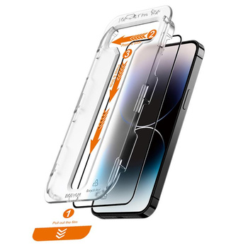 Crong EasyShield 2-Pack - Verre trempé pour iPhone 14 Pro (2 pièces)