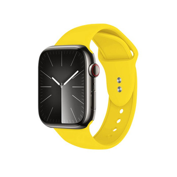 Crong Liquid - Bracelet pour Apple Watch 44/45/46/49 mm (jaune)