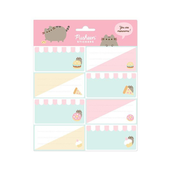 Pusheen - Foodie collection notebook or book stickers 16 pcs