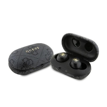 Guess 4G Metal Logo - TWS ENC Bluetooth Headphones + Charging Case (black)