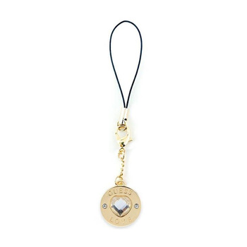 Guess Phone Strap Heart Diamond Charm with Rhinestones - Pendentif téléphone