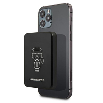 Karl Lagerfeld Outline Magnetische Powerbank - Magsafe Powerbank 3000 mAh