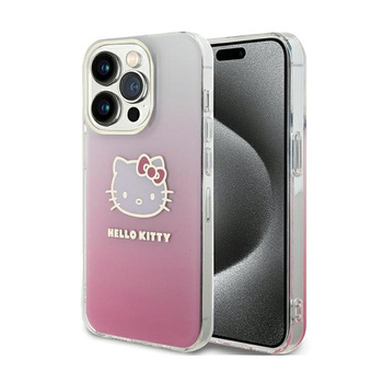 Hello Kitty IML Gradient Electrop Kitty Head - iPhone 13 Pro Tasche (rosa)