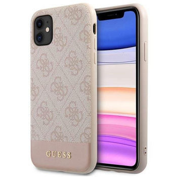 Guess 4G Bottom Stripe Collection - Etui iPhone 11 (różowy)