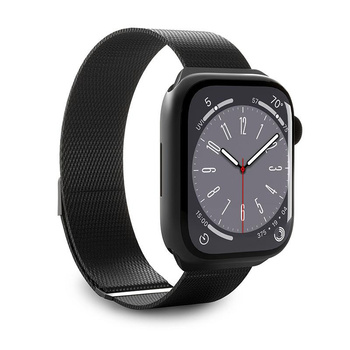 Puro Milanese Magnetic Band - Řemínek z nerezové oceli pro Apple Watch 38/40/41 mm (černý)