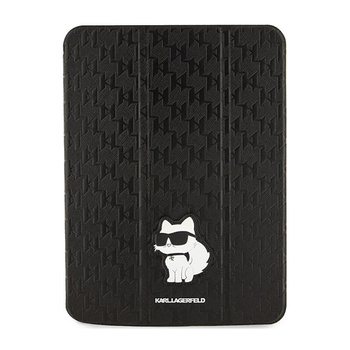 Karl Lagerfeld Folio Magnet Allover Saffiano Monogram NFT Choupette - pouzdro pro iPad 10,9" (2022) (černé)