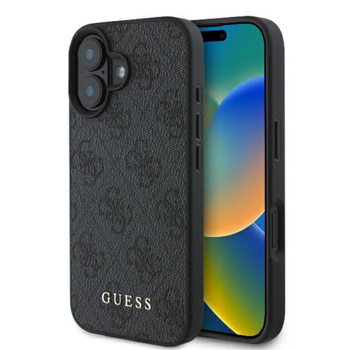 Guess 4G Classic - Coque pour iPhone 16 Plus (noir)