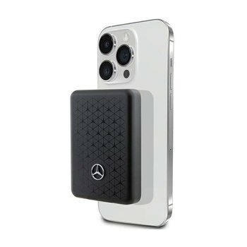 Mercedes Stars Pattern MagSafe - Power Bank indukcyjny 3000 mAh 5W MagSafe (czarny)