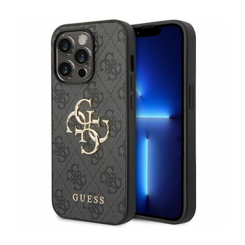 Guess 4G Big Metal Logo - iPhone 15 Pro Max Case (gray)