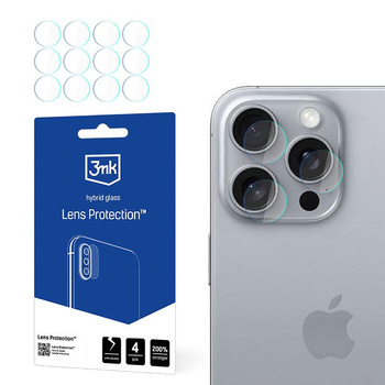 3mk Lens Protection - Verre de l'objectif de l'appareil photo de l'iPhone 16 Pro Max (4 sets)