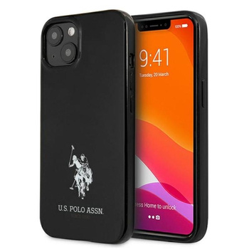 US Polo Assn Horses Logo - pouzdro na iPhone 13 (černé)