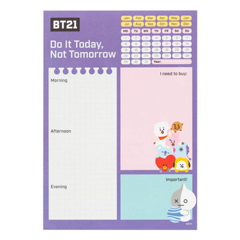 LINE FRIENDS BT21 - Denní plánovač A5