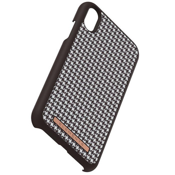 Nordic Elements Saeson Idun - Coque en matériau pour iPhone XR (Dark Brown Pattern 2)