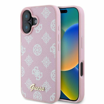 Guess Peony Script MagSafe - Coque iPhone 16 (rose)