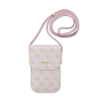 Guess 4G Metal Script Logo - Phone Bag (pink)