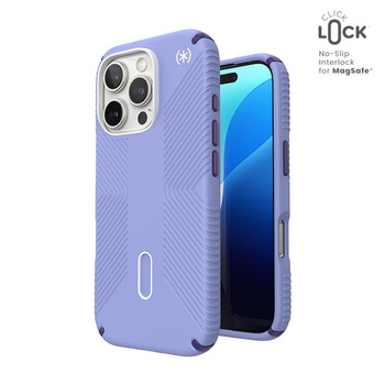 Speck Presidio2 Grip ClickLock & MagSafe - iPhone 16 Pro Case (Future Lavender / Cassis Purple / White)