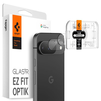 Spigen Optik.TR EZ Fit kamera objektívvédő 2-Pack - Objektívvédő üveg Google Pixel 9 (2 db) (átlátszó)