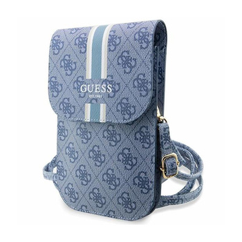 Guess 4G Stripes - Crossbody bag for phone (blue)